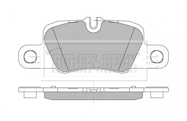 BORG & BECK Комплект тормозных колодок, дисковый тормоз BBP2427